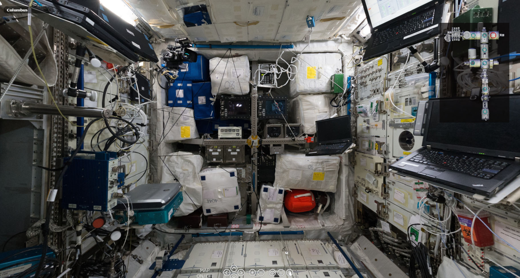 Tour panoramico estación espacial