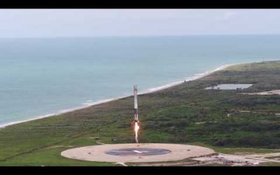 Falcon 9 aterrizando.