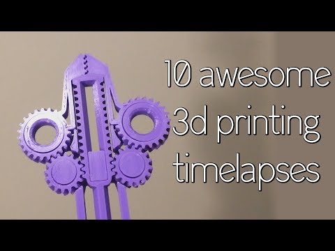 Impresión 3D timelapse.